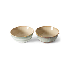 70s ceramics: ramen bowl verge, set of 2
