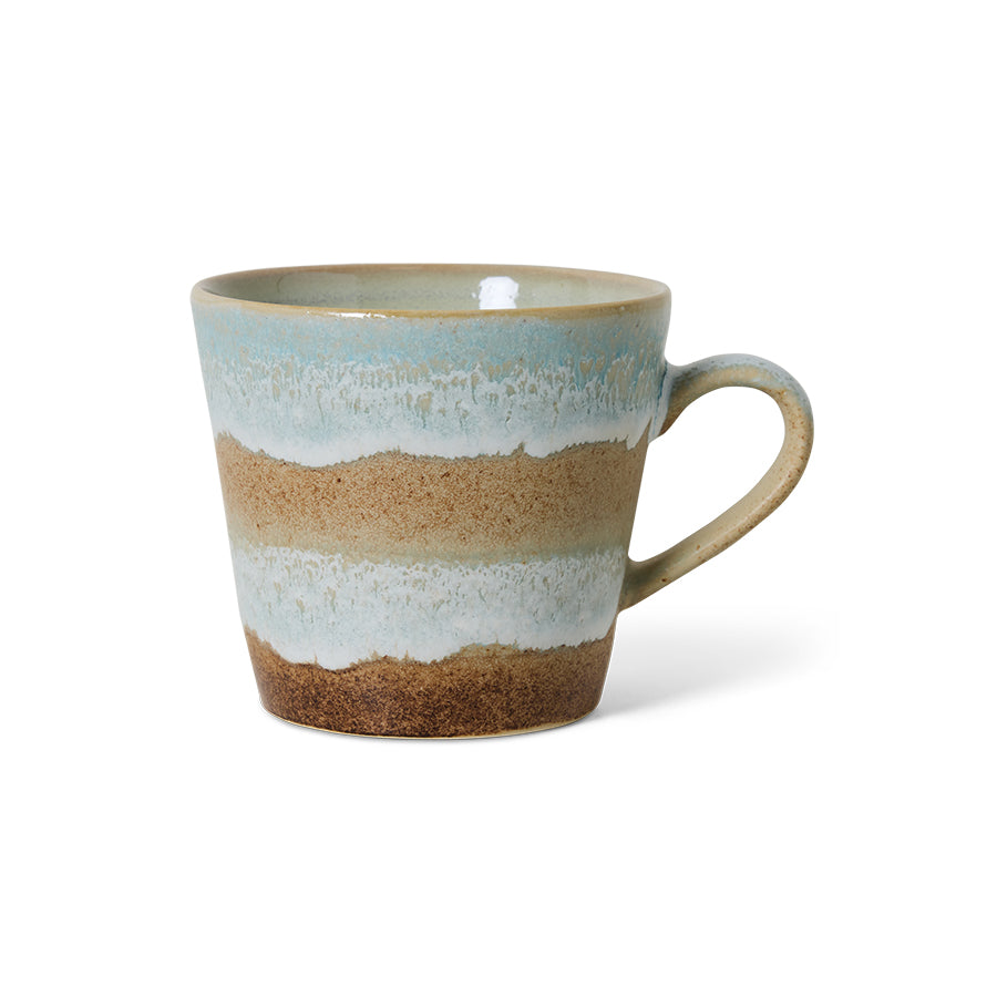 70s ceramics: cappuccino mug skyline