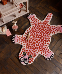 Pinky Leopard Rug Small