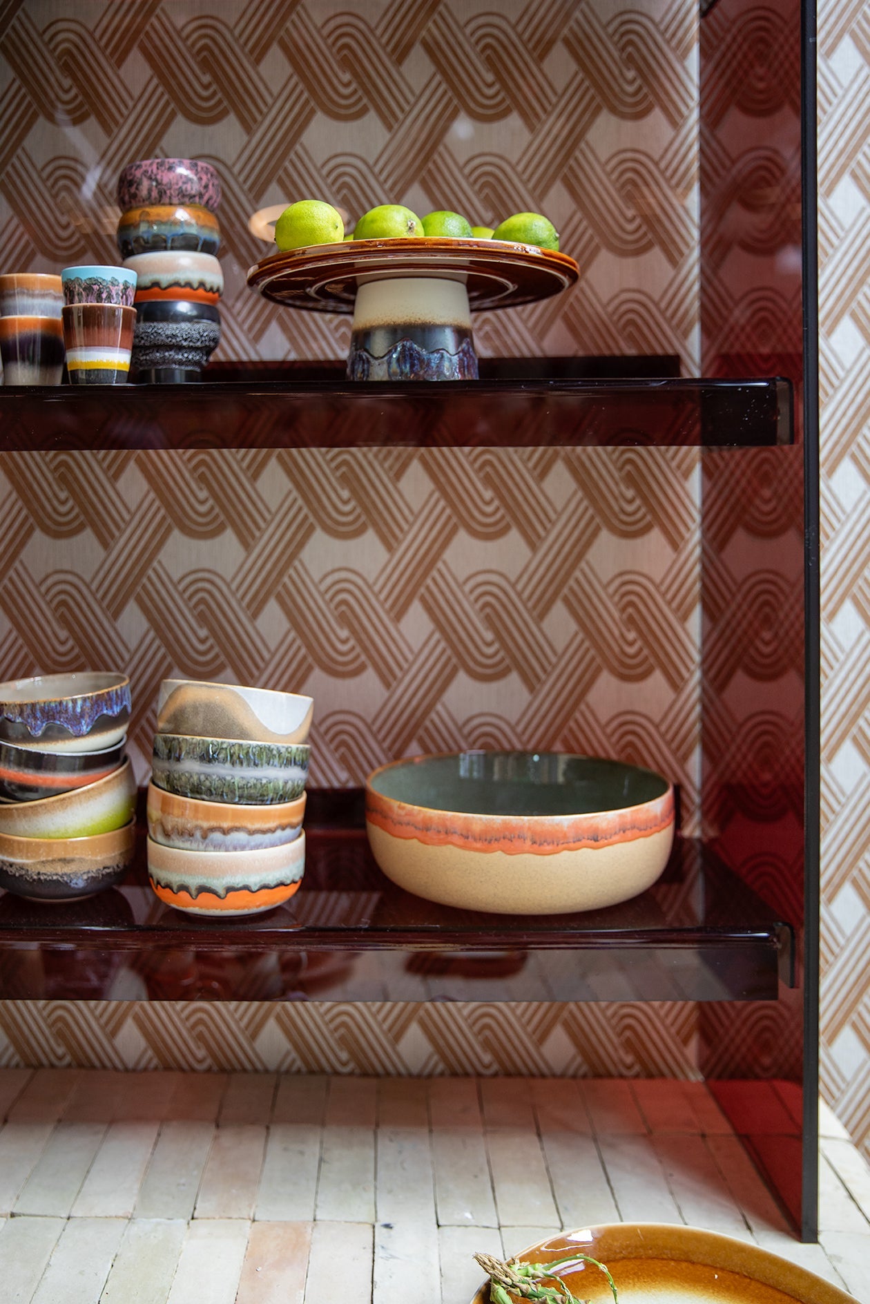 70s ceramics: salad bowl, shore