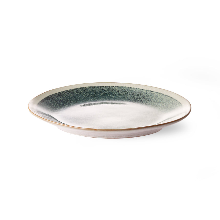 70s ceramics: side plates, mist (set of 2)