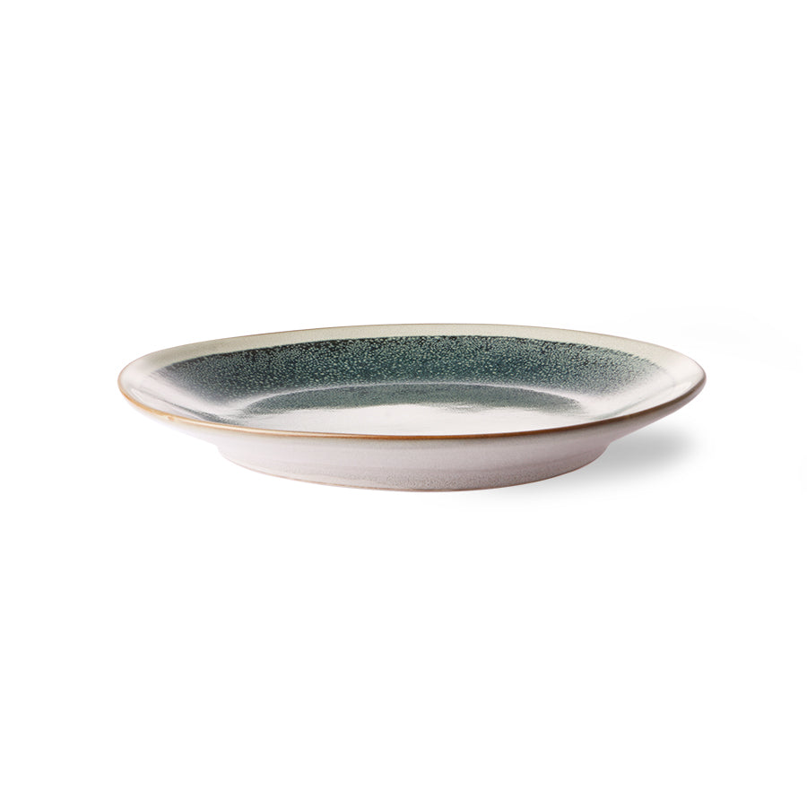 70s ceramics: side plates, mist (set of 2)