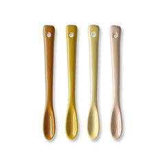 bold & basic ceramics: tea spoons, natural (set of 4)