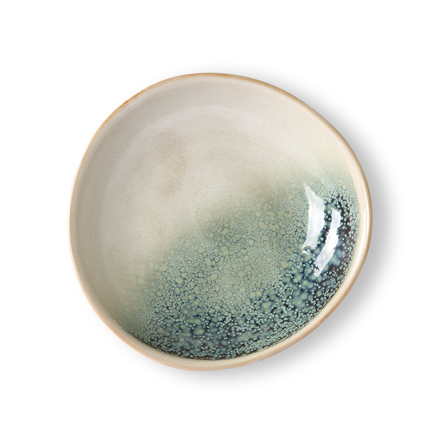 70s ceramics: curry bowls, mist (set of 2)