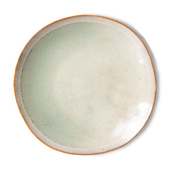 70s ceramics: side plates, mist (set of 2)