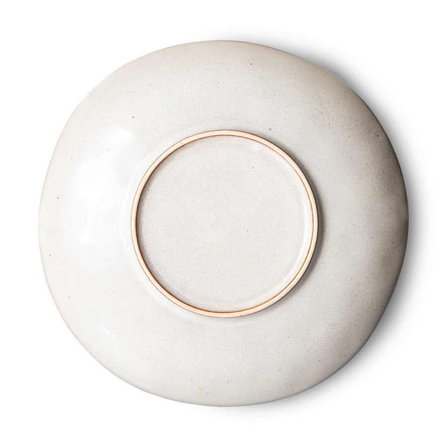 70s ceramics: side plates, mist (set of 2)