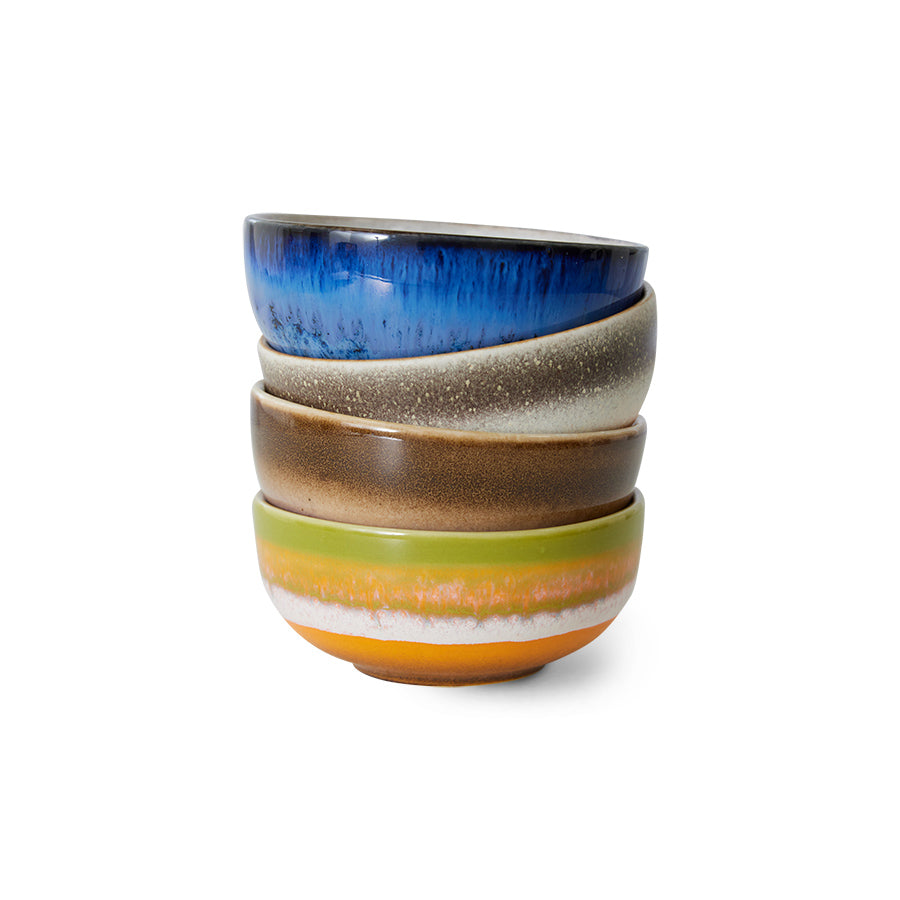 70s ceramics: XS bowls, sierra (set of 4)