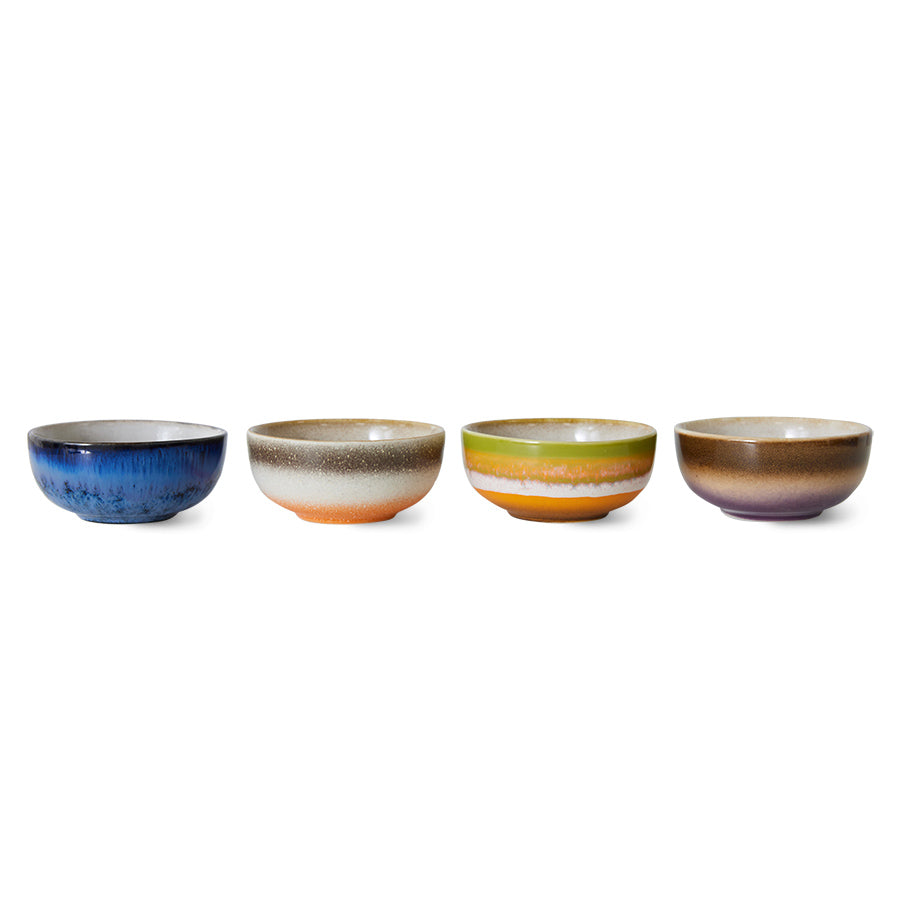 70s ceramics: XS bowls, sierra (set of 4)