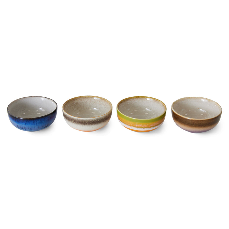 70s ceramics: XS bowls, sierra (set of 4)