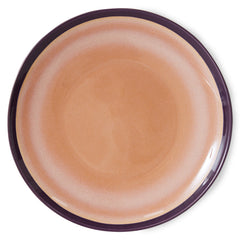 70s ceramics: dinner plates, bedrock (set of 2)