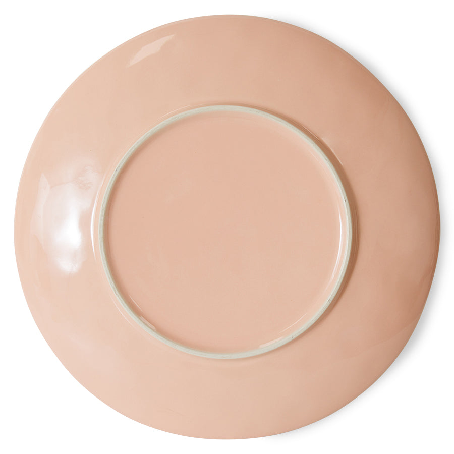 70s ceramics: dinner plates, bedrock (set of 2)