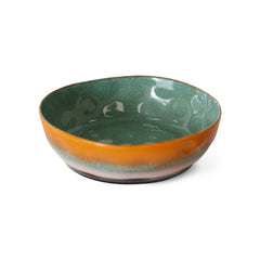 70s ceramics: pasta bowls, golden hour (set of 2)