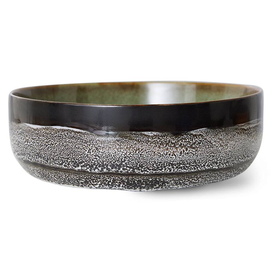 70s ceramics: salad bowl, rock on
