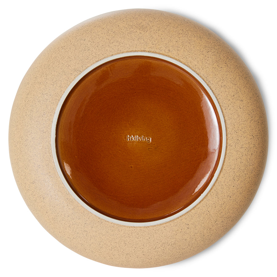 70s ceramics: salad bowl, shore