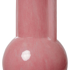 Glass vase flamingo pink