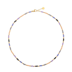 label kiki Lavender rainbow choker gold