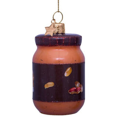 Ornament glass pindakaas H8cm