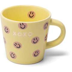 Ceramic espresso cup smileys XOXO yellow 80ml