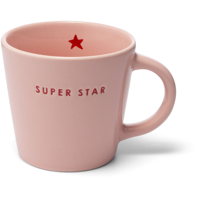 Ceramic cappuccino cup SUPER STAR pink 250ml