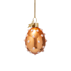 Ornament glass Easter set flower, egg& chick w/box