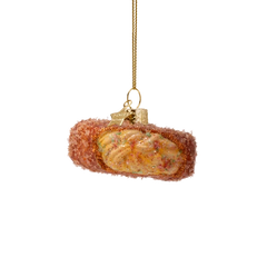 Ornament glass bami schijf H3.5cm