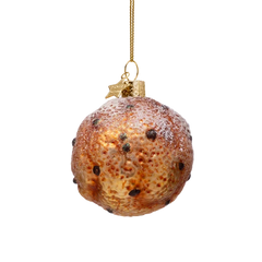 Ornament glass oliebol H7cm