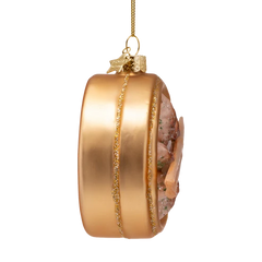 Ornament glass gyoza dumpling H7.5cm