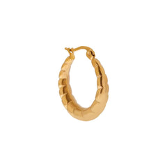 label kiki Big stripes hoop gold