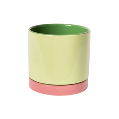 Bloempot Groen/Roze ø18 cm