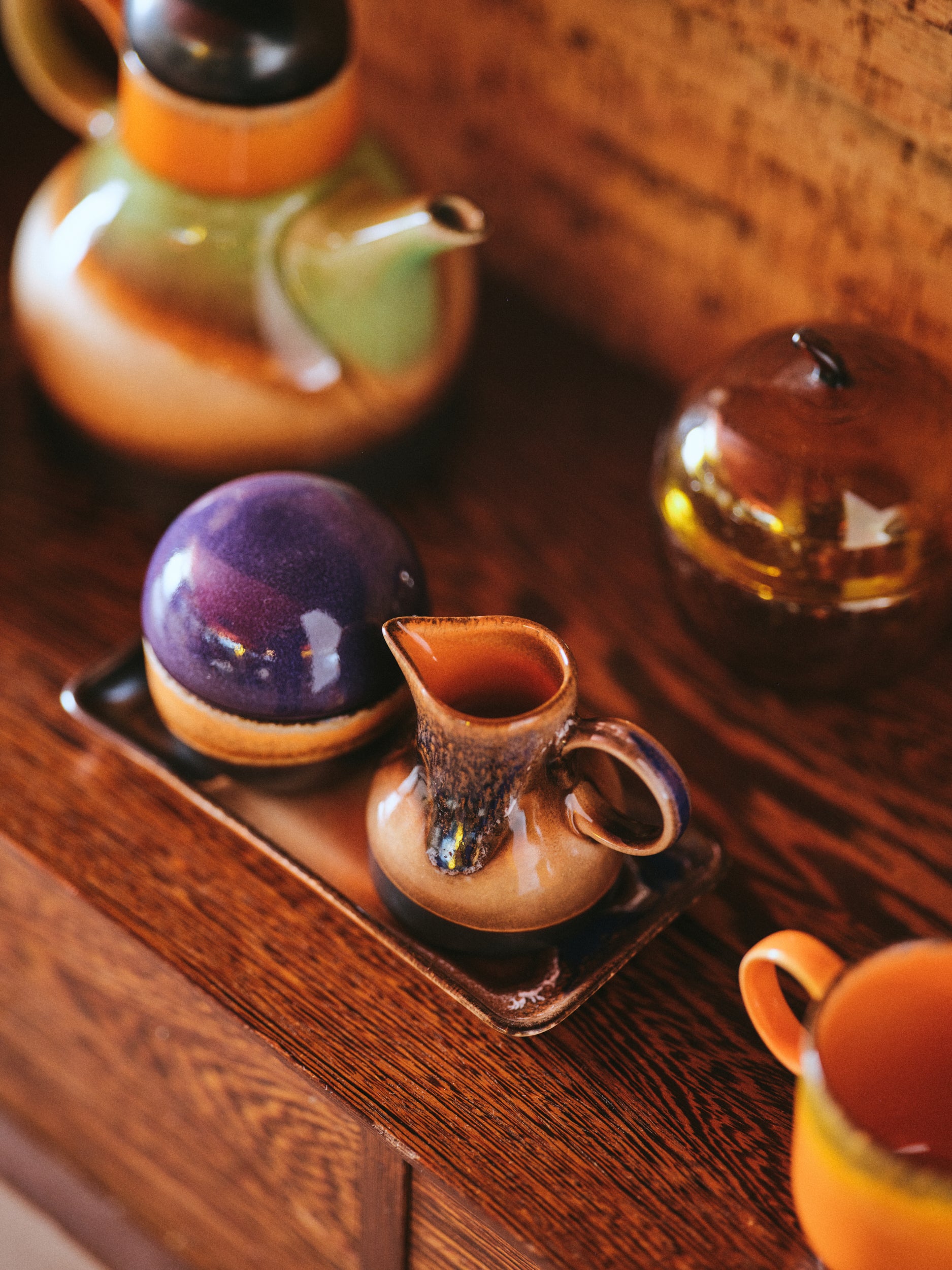 70s ceramics: small trays twenty four hours (set of 2)