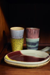 70s ceramics: coffee mug river