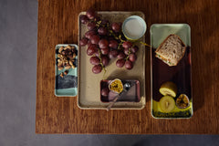 70s ceramics: large tray grit