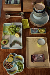 70s ceramics: small dish patina