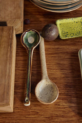 70s ceramics: serving spoons hills, set of 2