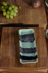 70s ceramics: small dish river