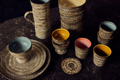 70s ceramics: coffee mugs, brew variation (set of 4) | PRE-ORDER, begin november