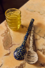 70s ceramics: serving spoons, blues (set of 2) | PRE-ORDER, begin november