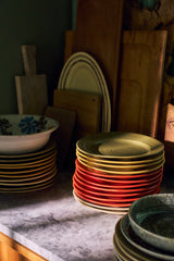 Farmhouse ceramics: side plates, moss (set of 2) | PRE-ORDER, begin november