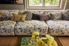 Woven cushion, classic flowers (60x35cm) | PRE-ORDER, begin december