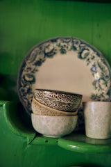 70s ceramics: XS bowls, caramelized (set of 4) | PRE-ORDER, begin november
