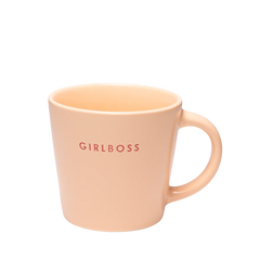 Cappuccino cup ceramic girlboss salmon 250ml