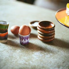 70s ceramics: egg cups, island (set of 4)