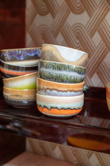 70s ceramics: dessert bowl burst