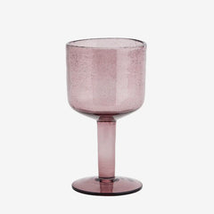 COLOURED WINE GLASS, Purple