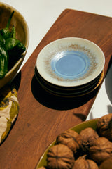 70s ceramics: saucer azure