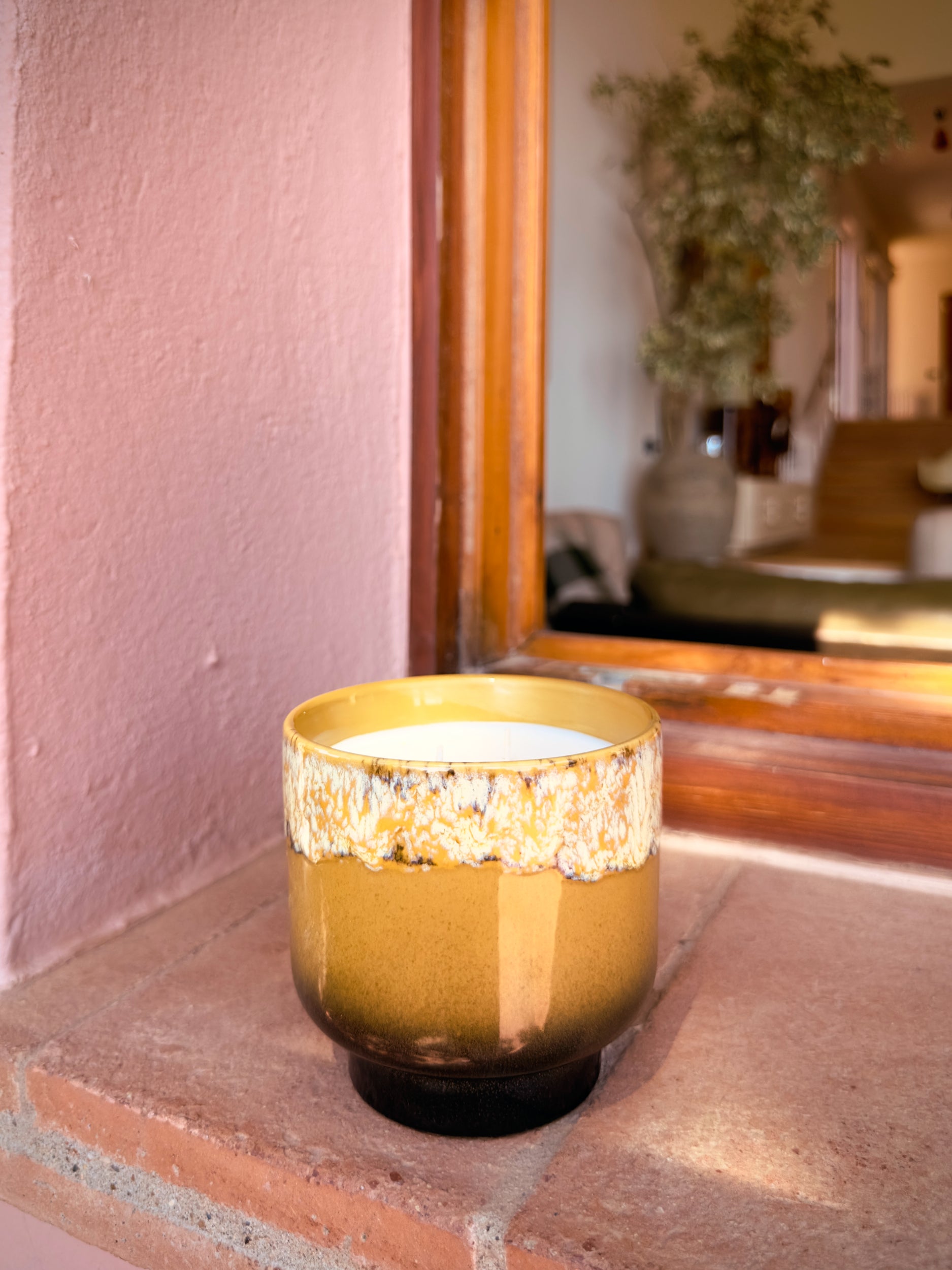 Hkliving 70s ceramics: scented candle valencia