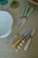 Cheese knives sage, set of 3