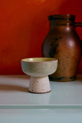 PRE-ORDER 70s ceramics: tapas bowl on base slush, L