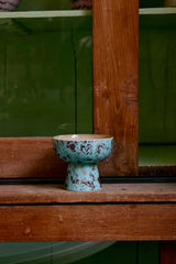PRE-ORDER 70s ceramics: tapas bowl on base, patina S