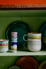 PRE-ORDER 70s ceramics: egg cups vibrance, set of 4